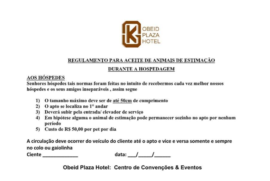 Obeid Plaza Hotel Bauru Exterior foto
